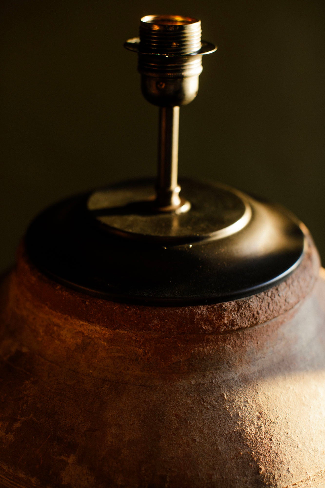 Russet Tall Terracotta Lamp