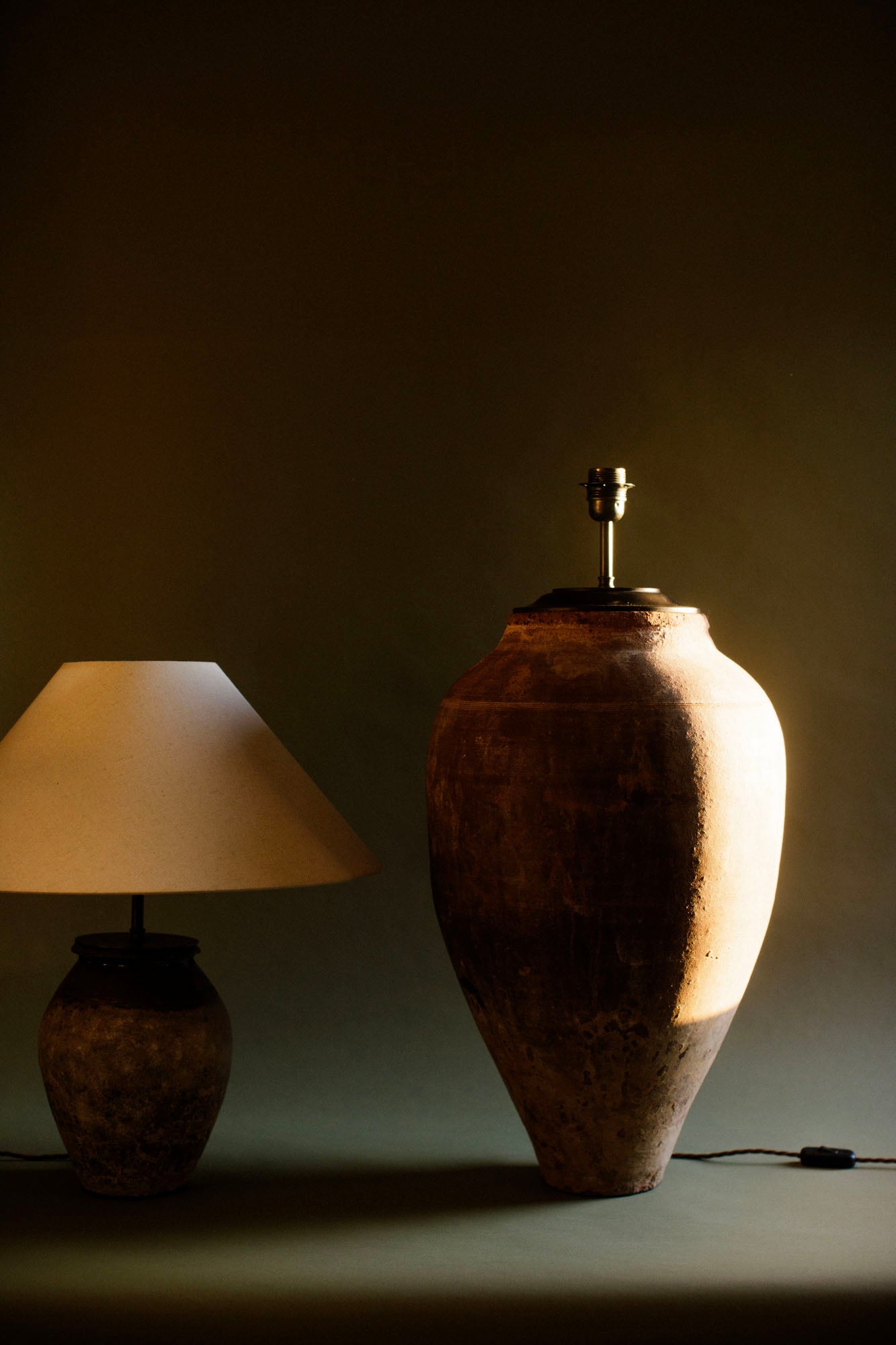 Russet Tall Terracotta Lamp