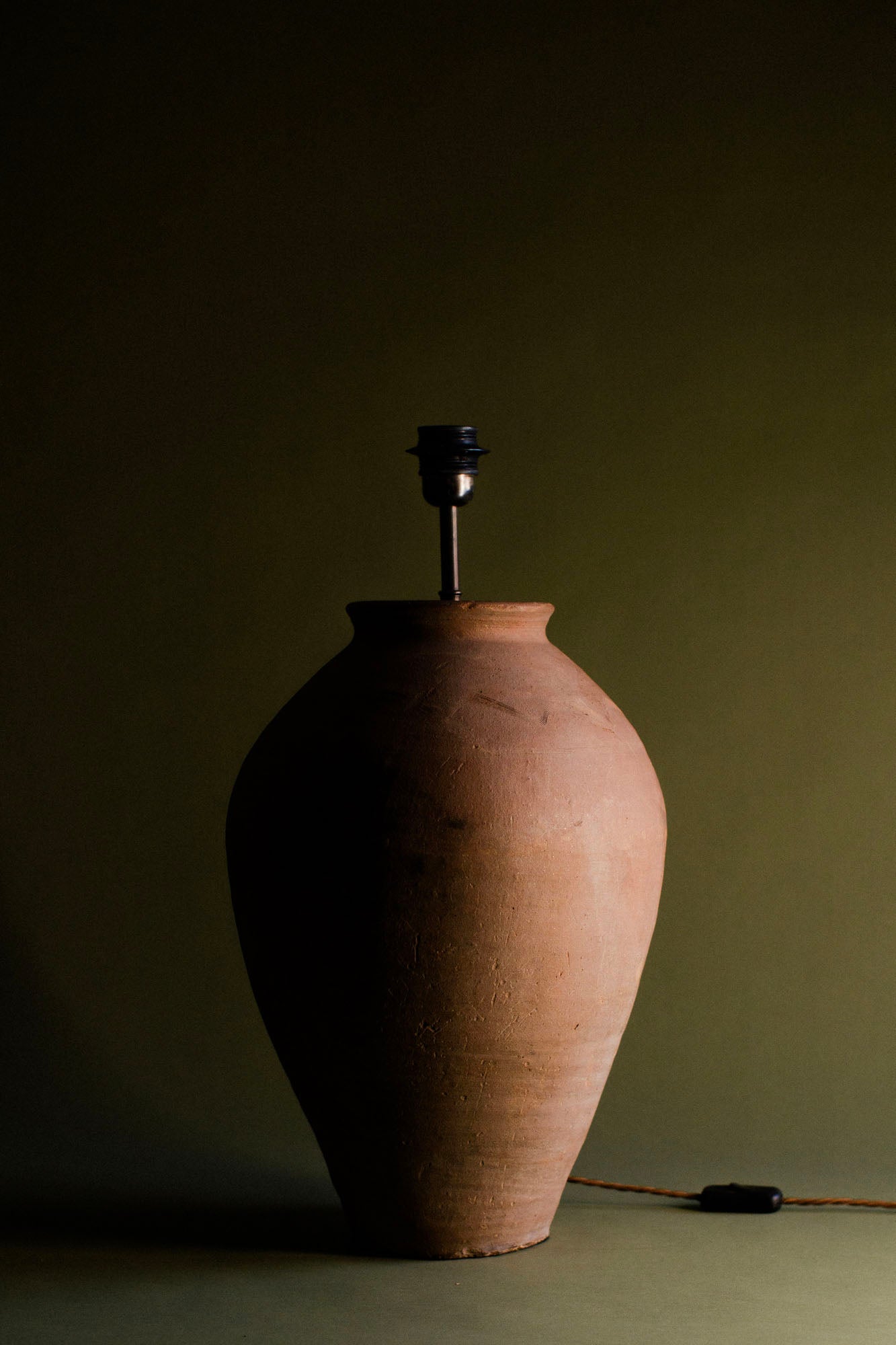 Amber Clay Terracotta Lamp