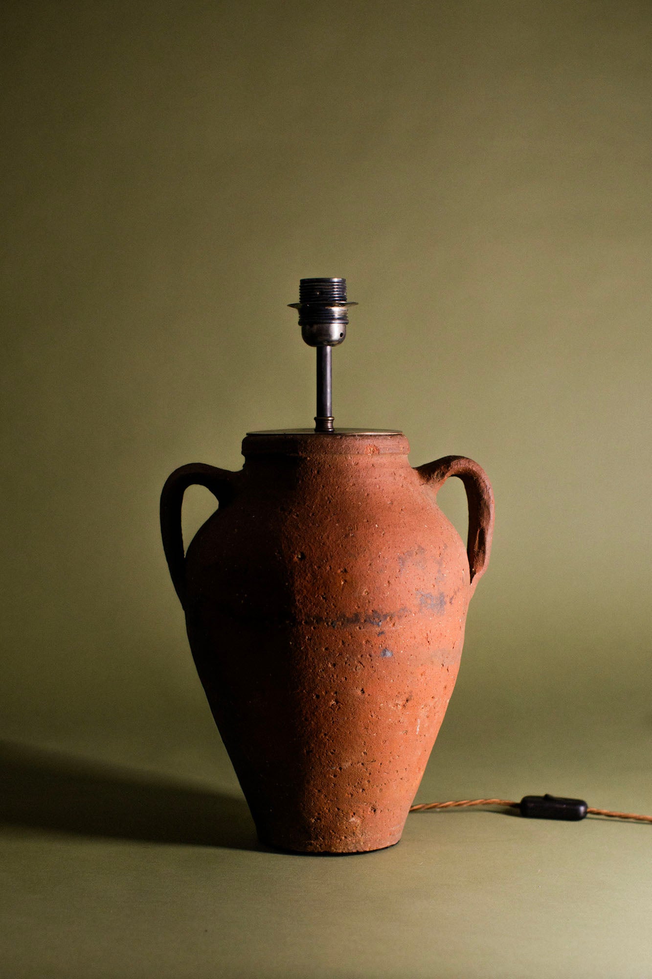 Cappadocian Red Terracotta Lamp