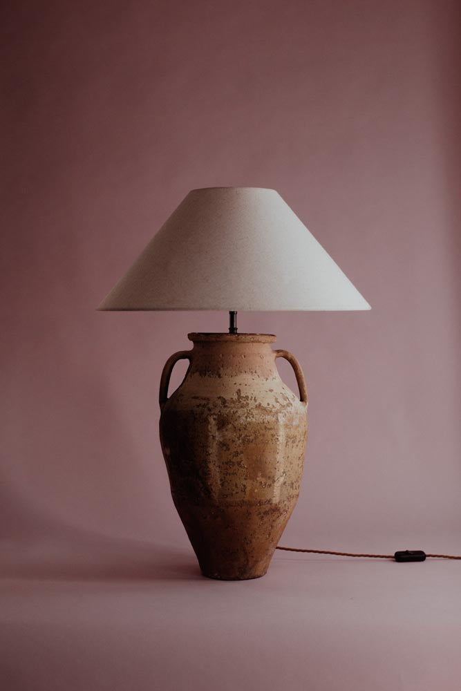 Whitewashed Sunset Terracotta Lamp