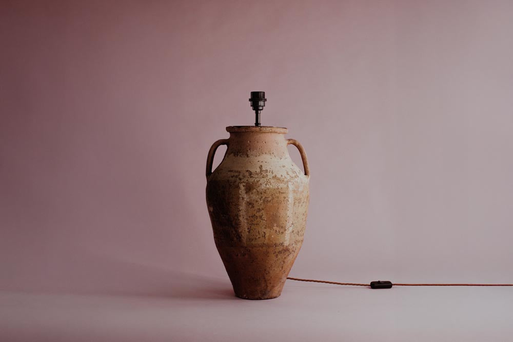 Whitewashed Sunset Terracotta Lamp