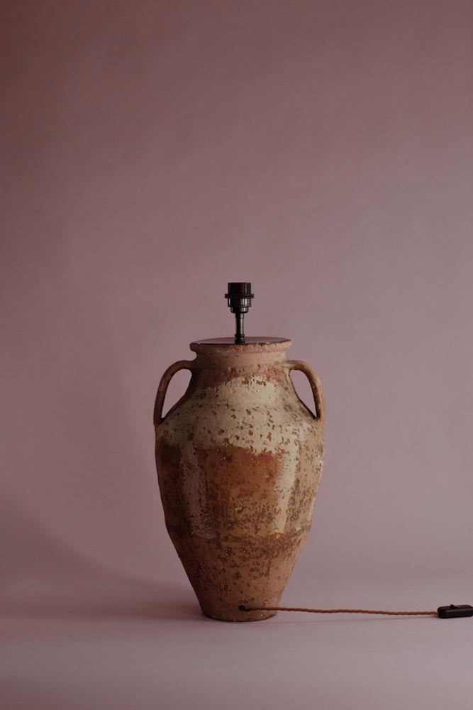 Whitewashed Sunset Terracotta Lamp