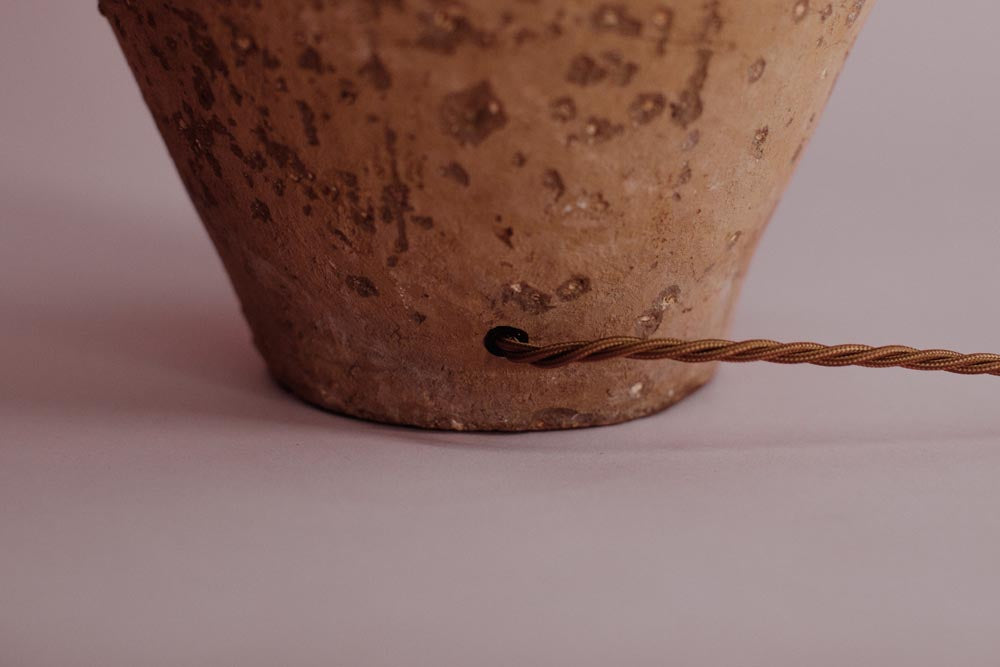 Whitewashed Sunset Terracotta Lamp