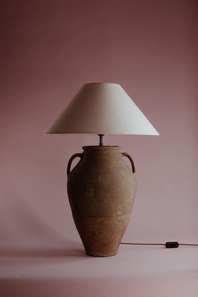 Moss Turkish Terracotta Table Lamp