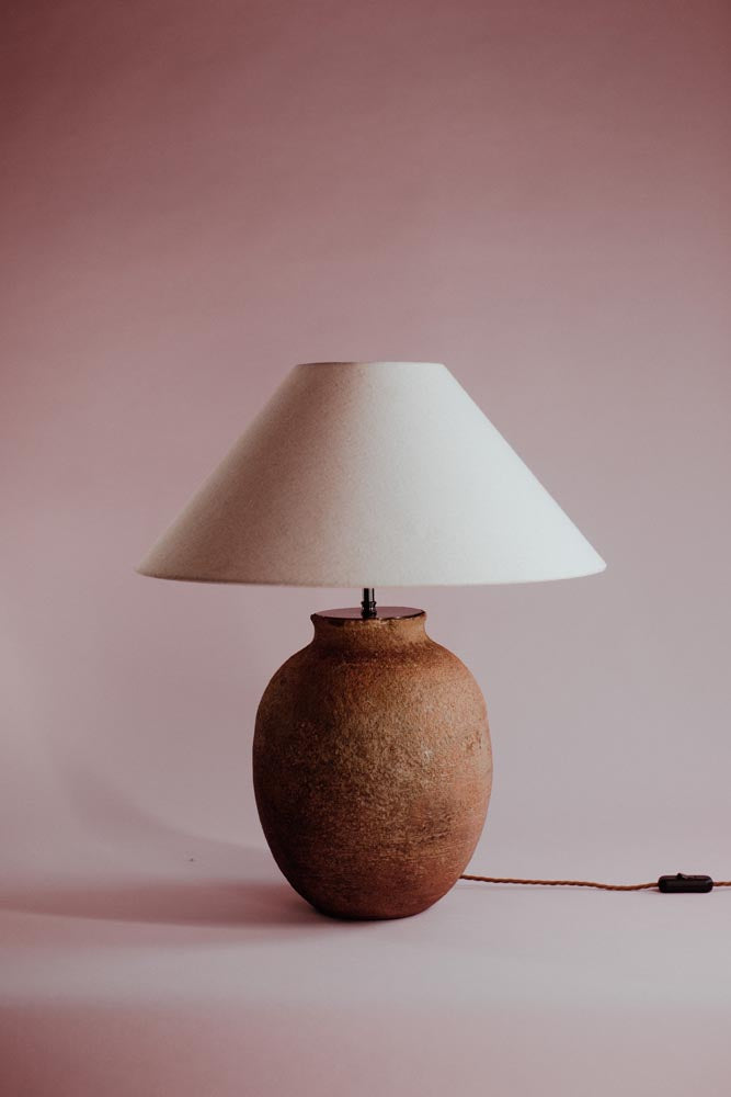 Earthenware Patina Terracotta Table Lamp