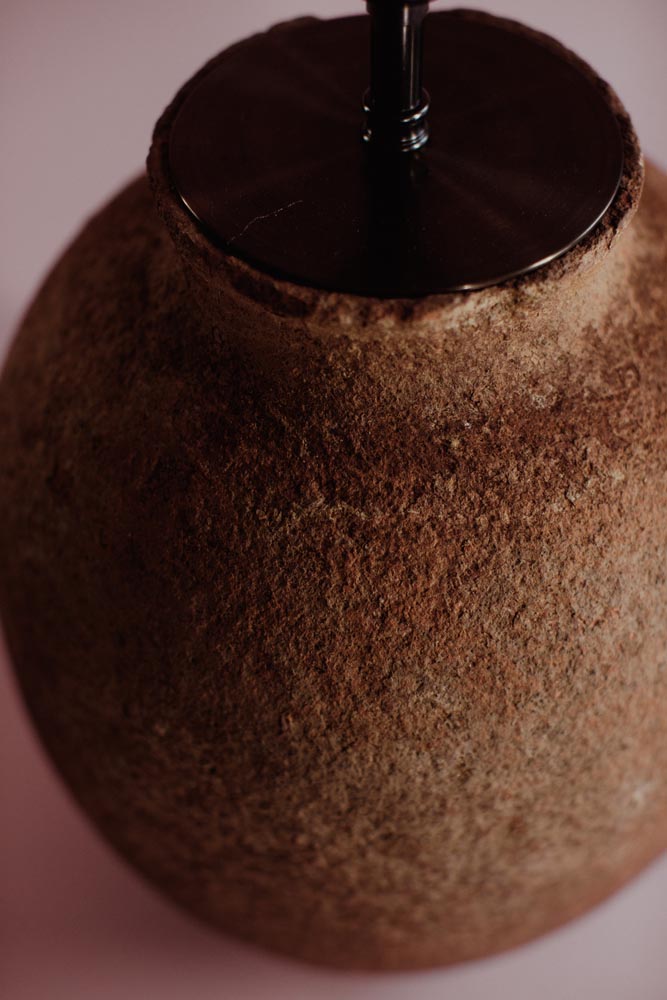 Earthenware Patina Terracotta Table Lamp