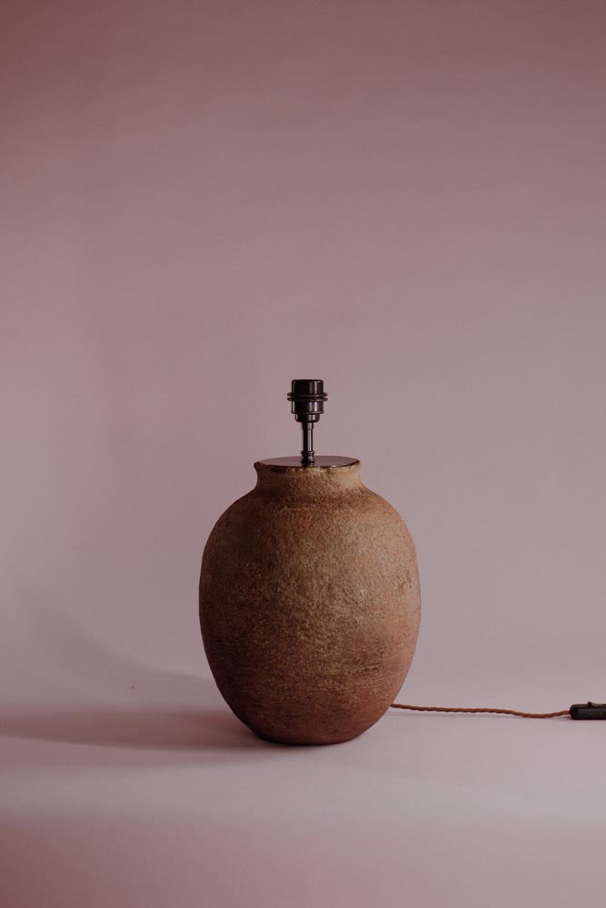 Earthenware Patina Terracotta Table Lamp