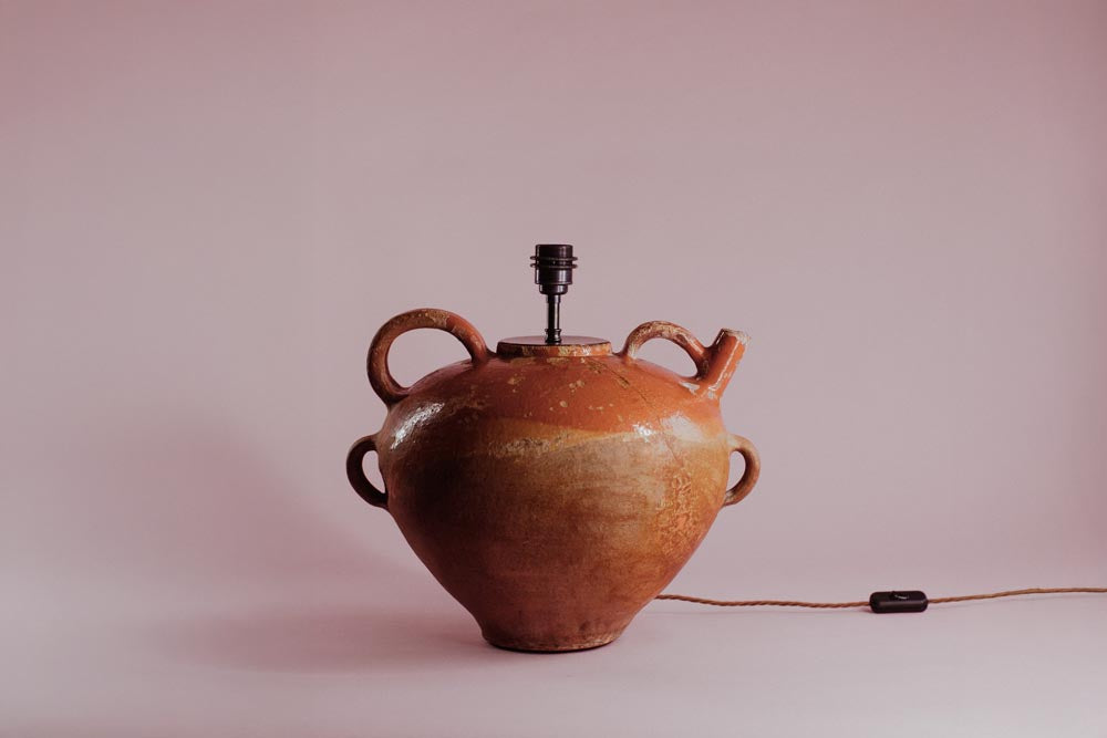 Orange Spout French Terracotta Table Lamp