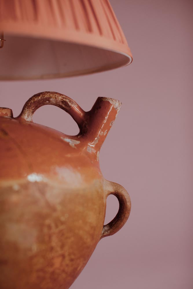 Orange Spout French Terracotta Table Lamp