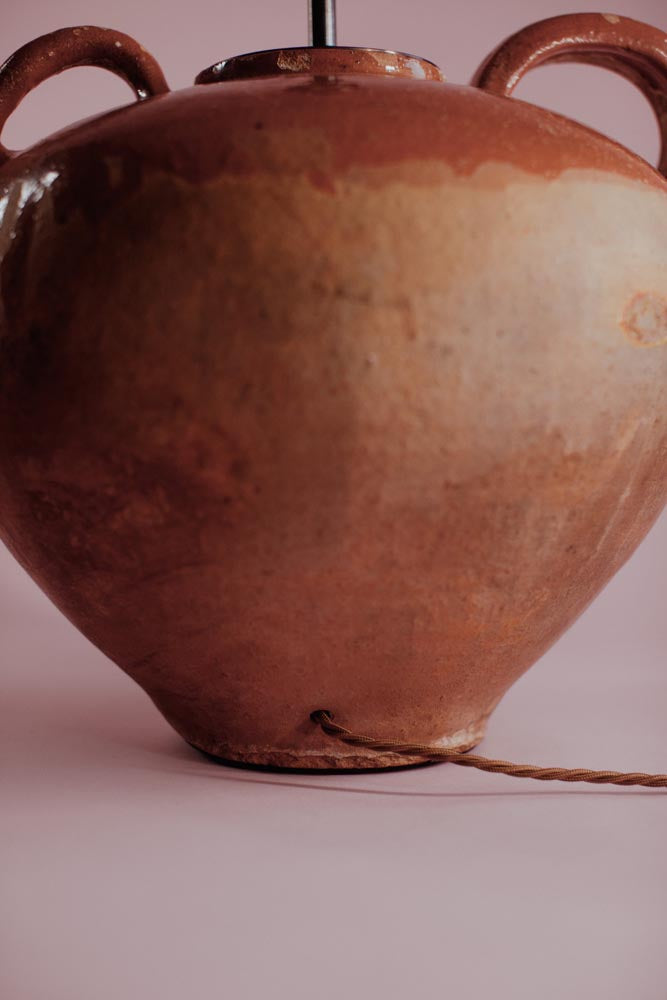 Orange Spout French Terracotta Table Lamp
