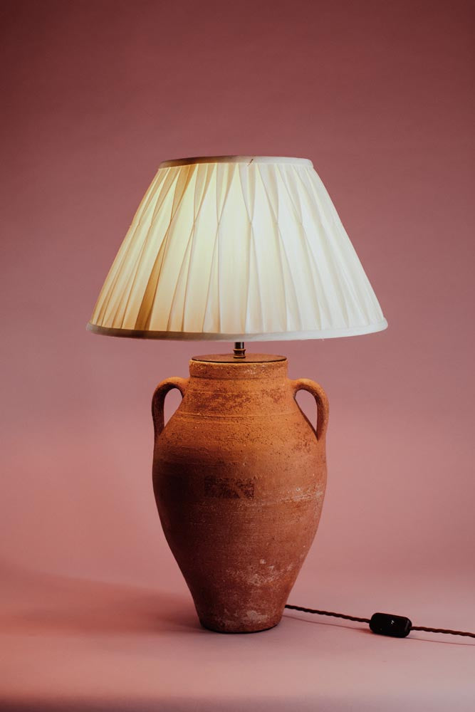 Sienna Twin-Handle Terracotta Table Lamp