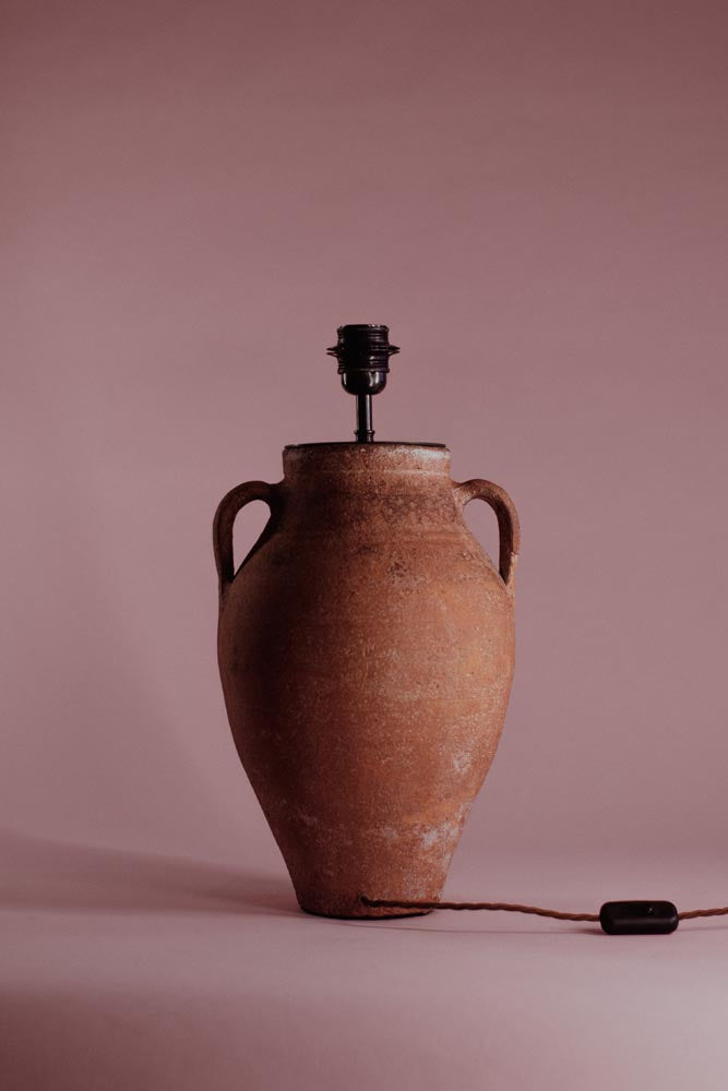 Sienna Twin-Handle Terracotta Table Lamp