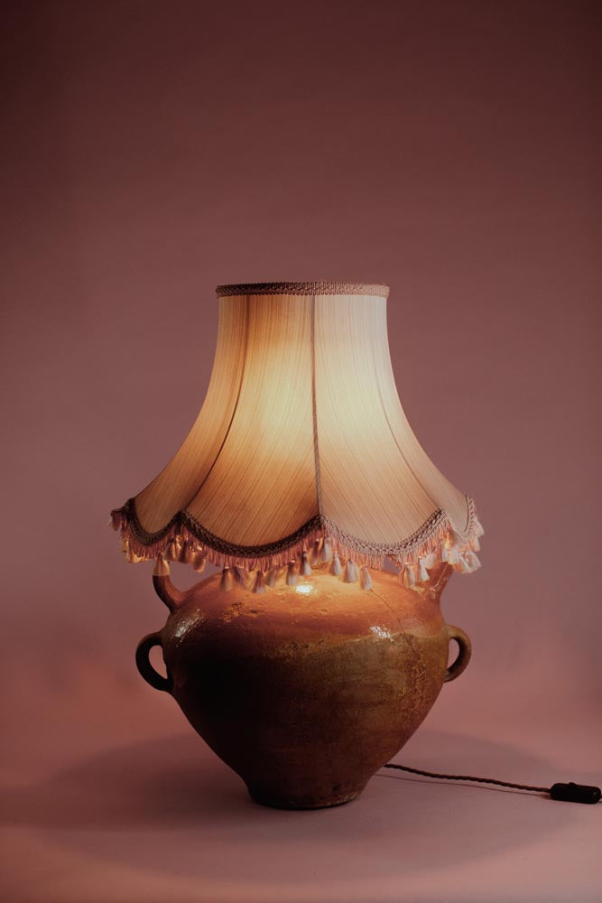 Orange Spout French Terracotta Table Lamp