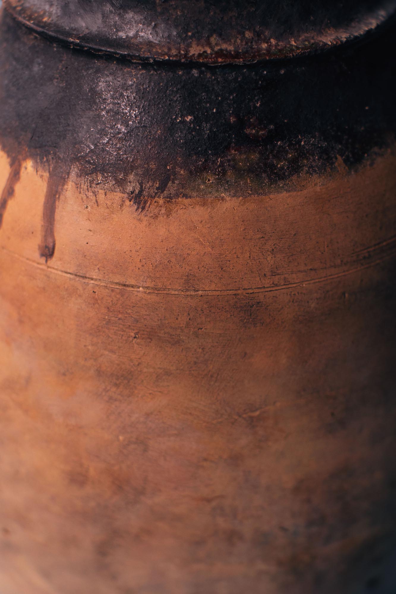 Smoked Clay Terracotta Table Lamp