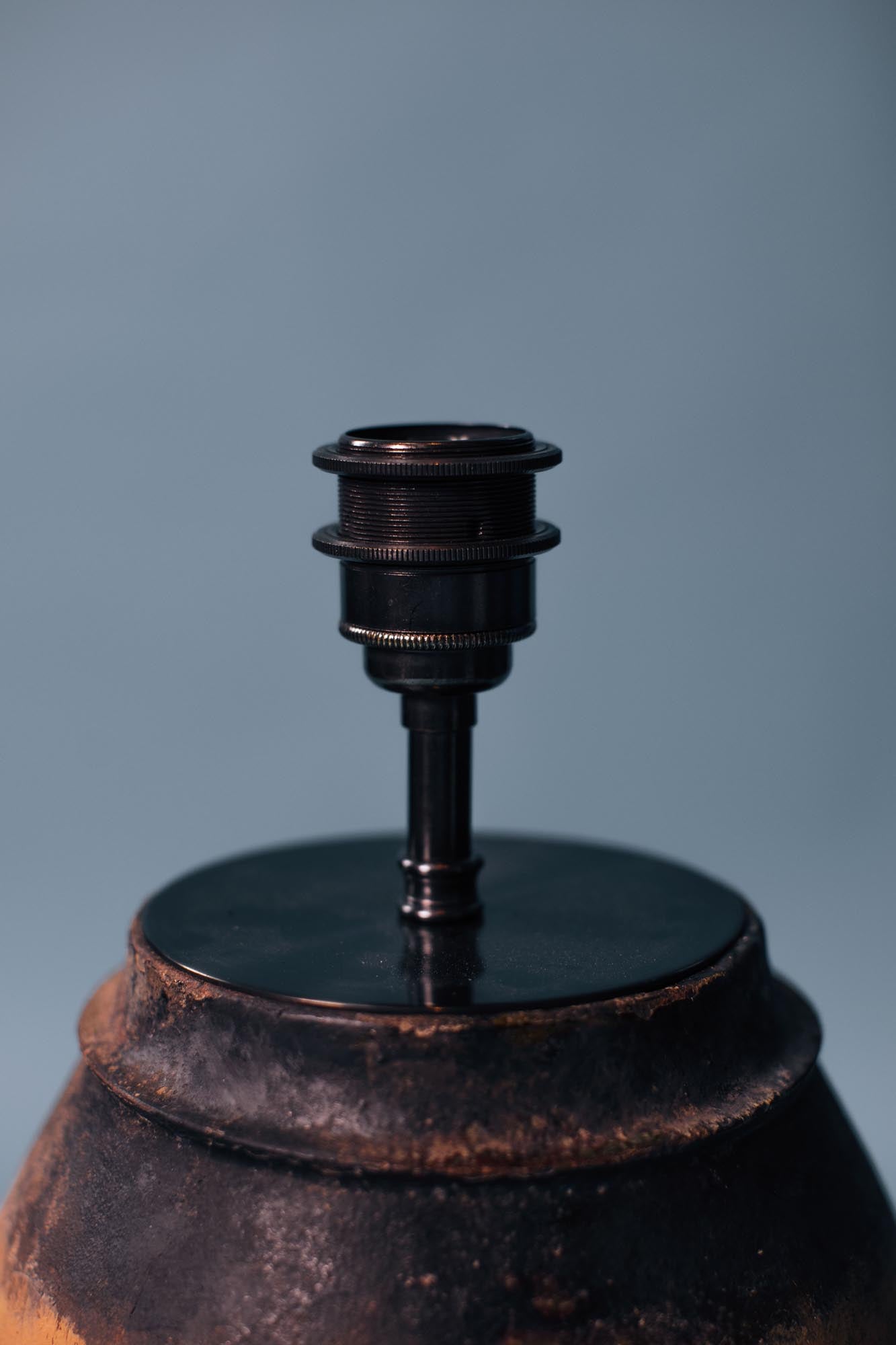 Smoked Clay Terracotta Table Lamp