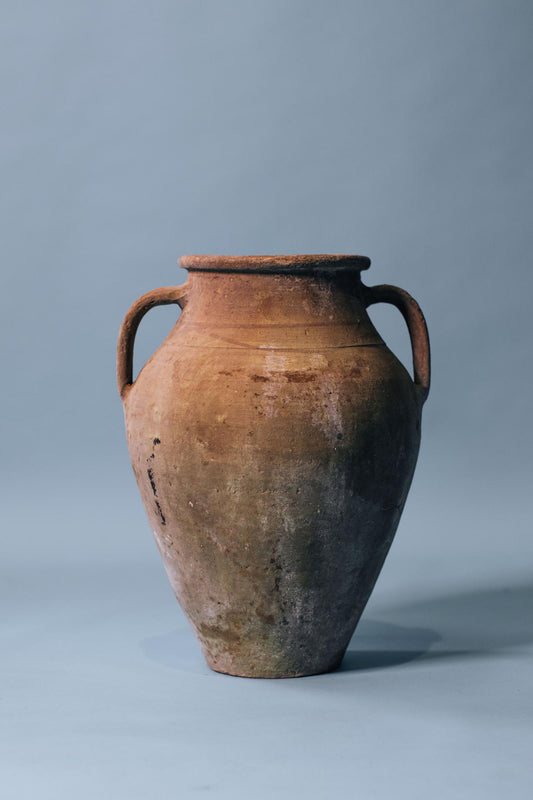 Sunlit Terracotta Storage Jar