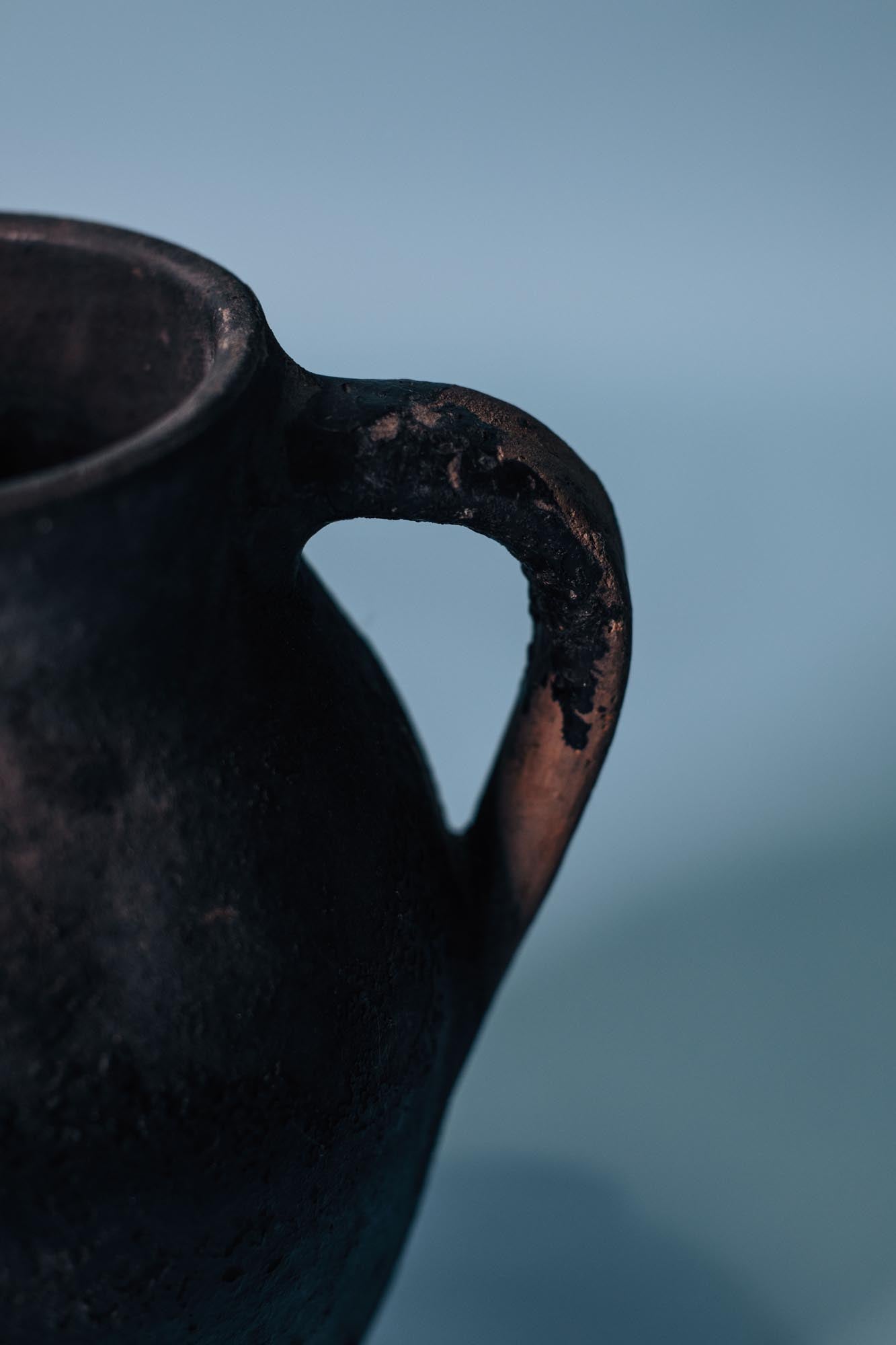 Charcoal Clay Water Pot