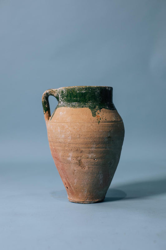 Evergreen Glaze Terracotta Jug