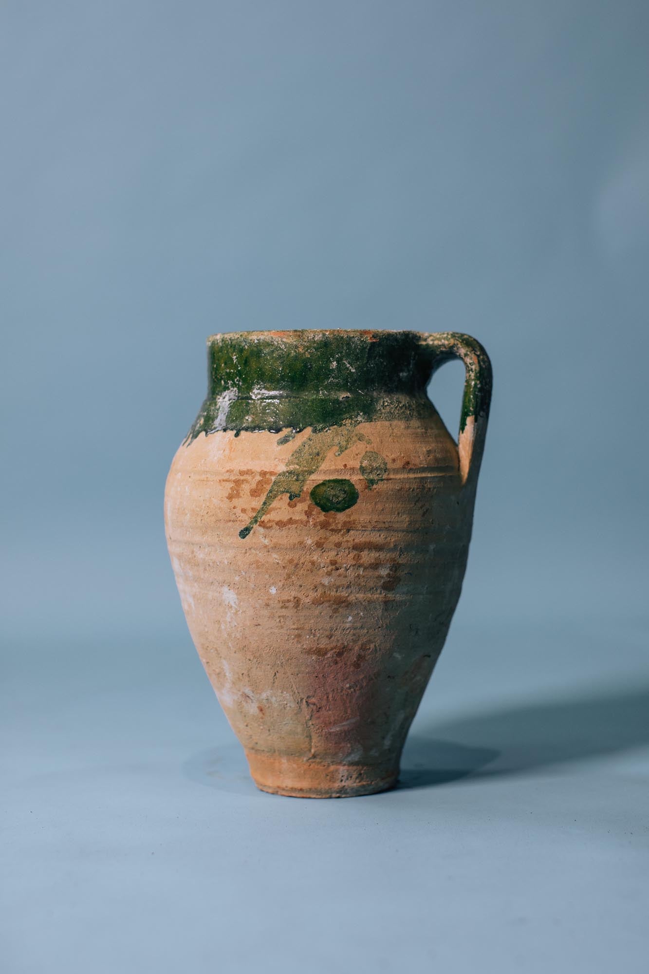 Evergreen Glaze Terracotta Jug