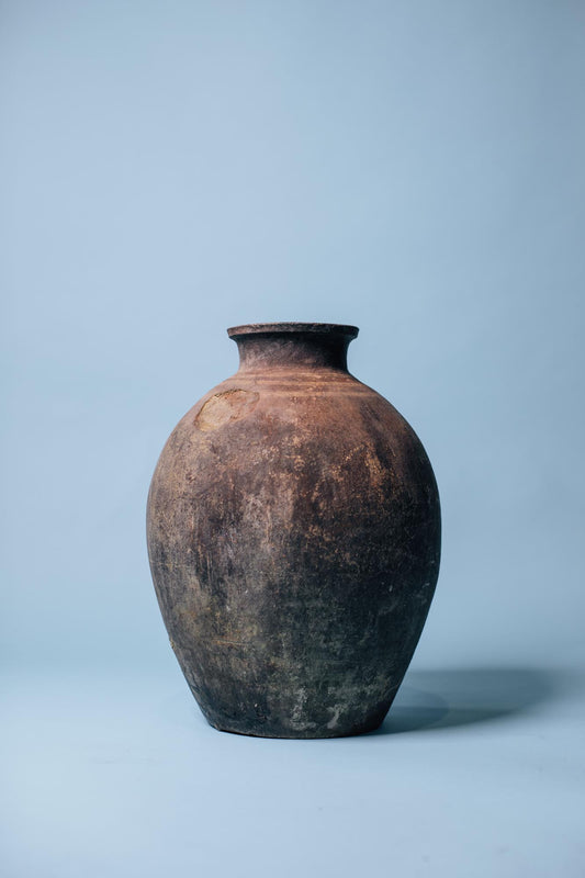Smoke worn Earthern Clay Pot