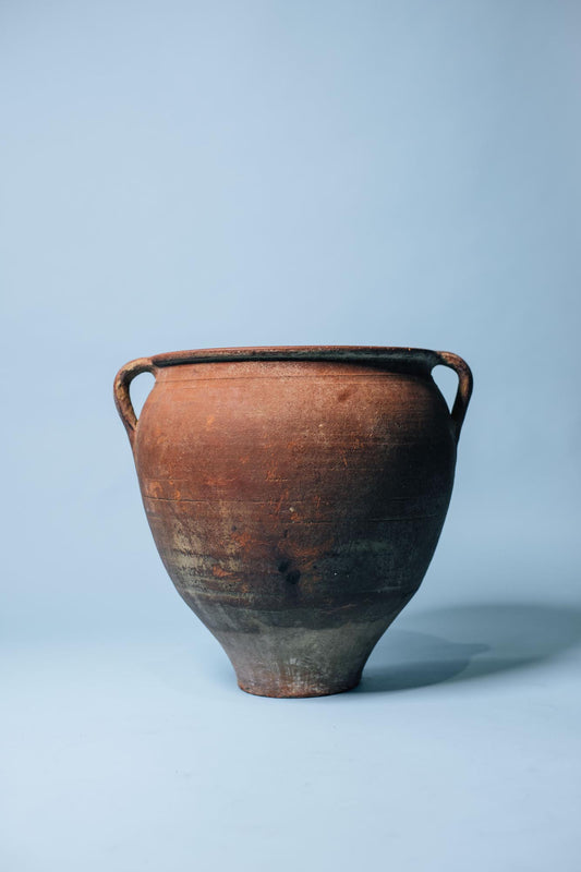 Red Clay Double-Handled Pot