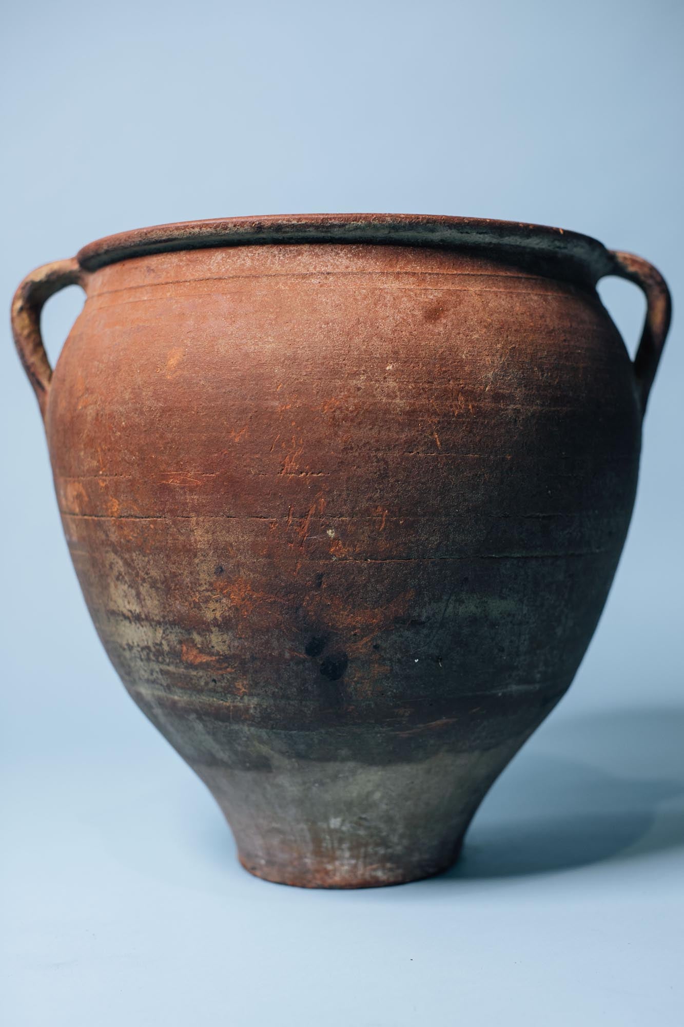 Red Clay Double-Handled Pot