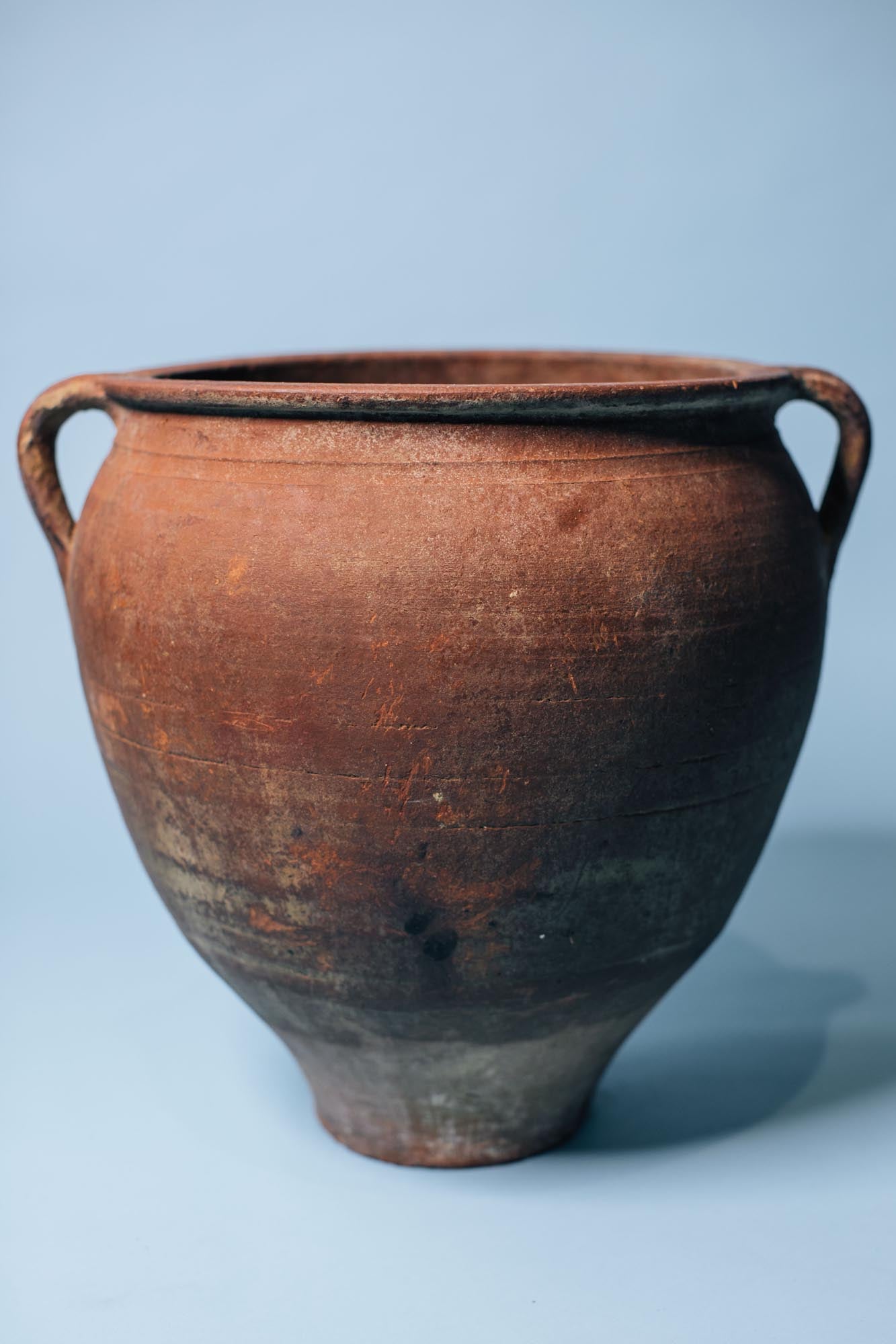 Red Clay Double-Handled Pot