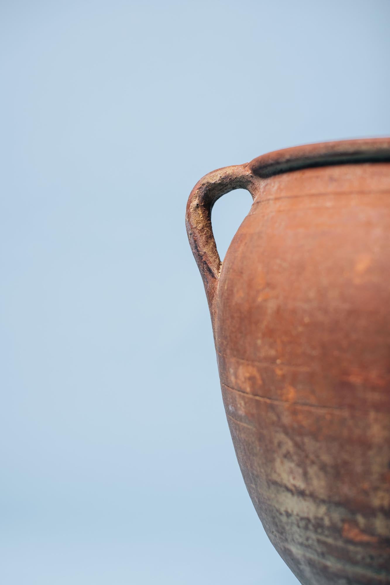 Red Clay Double-Handled Pot