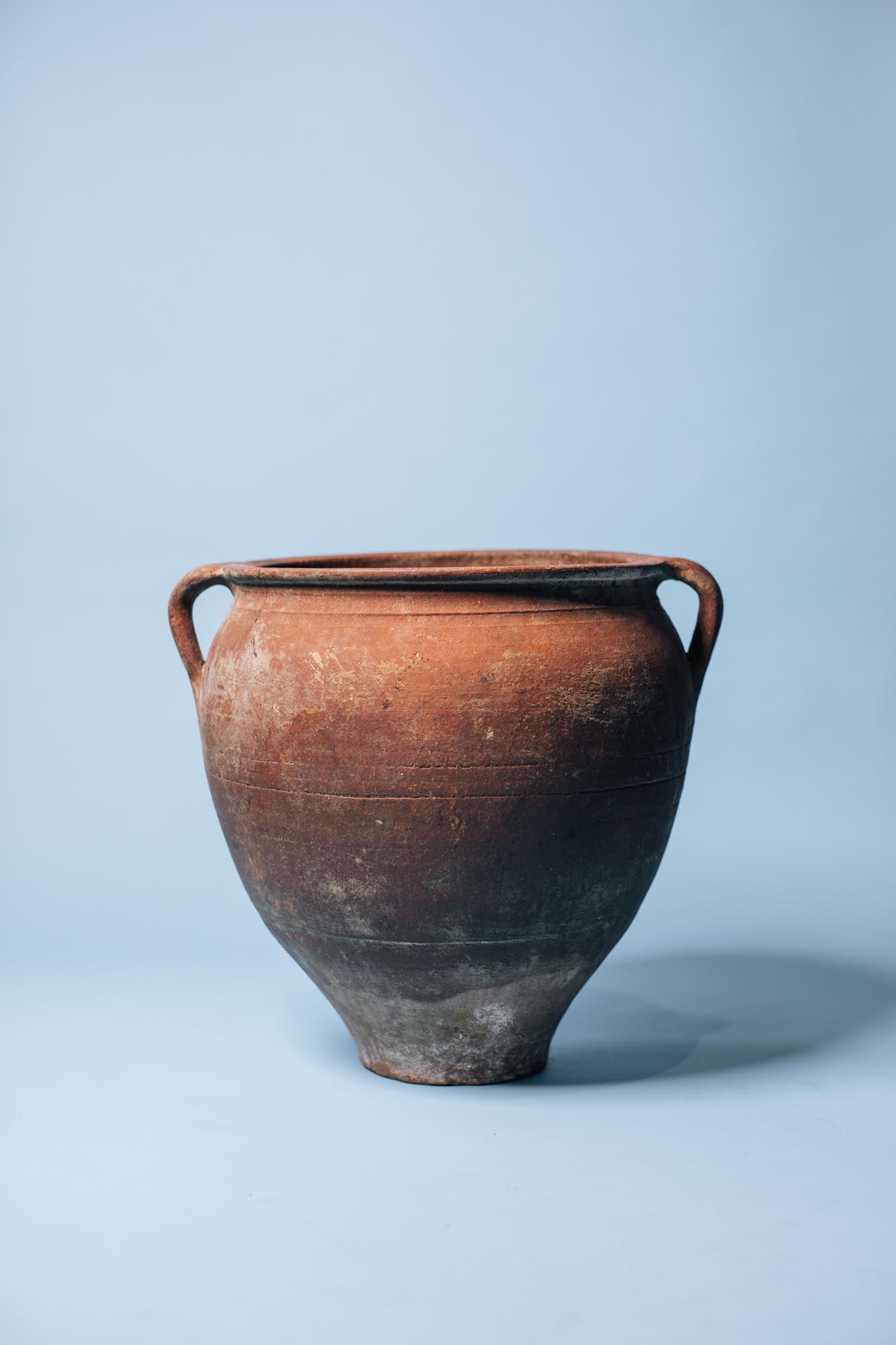 Red Clay Double-Handled Pot
