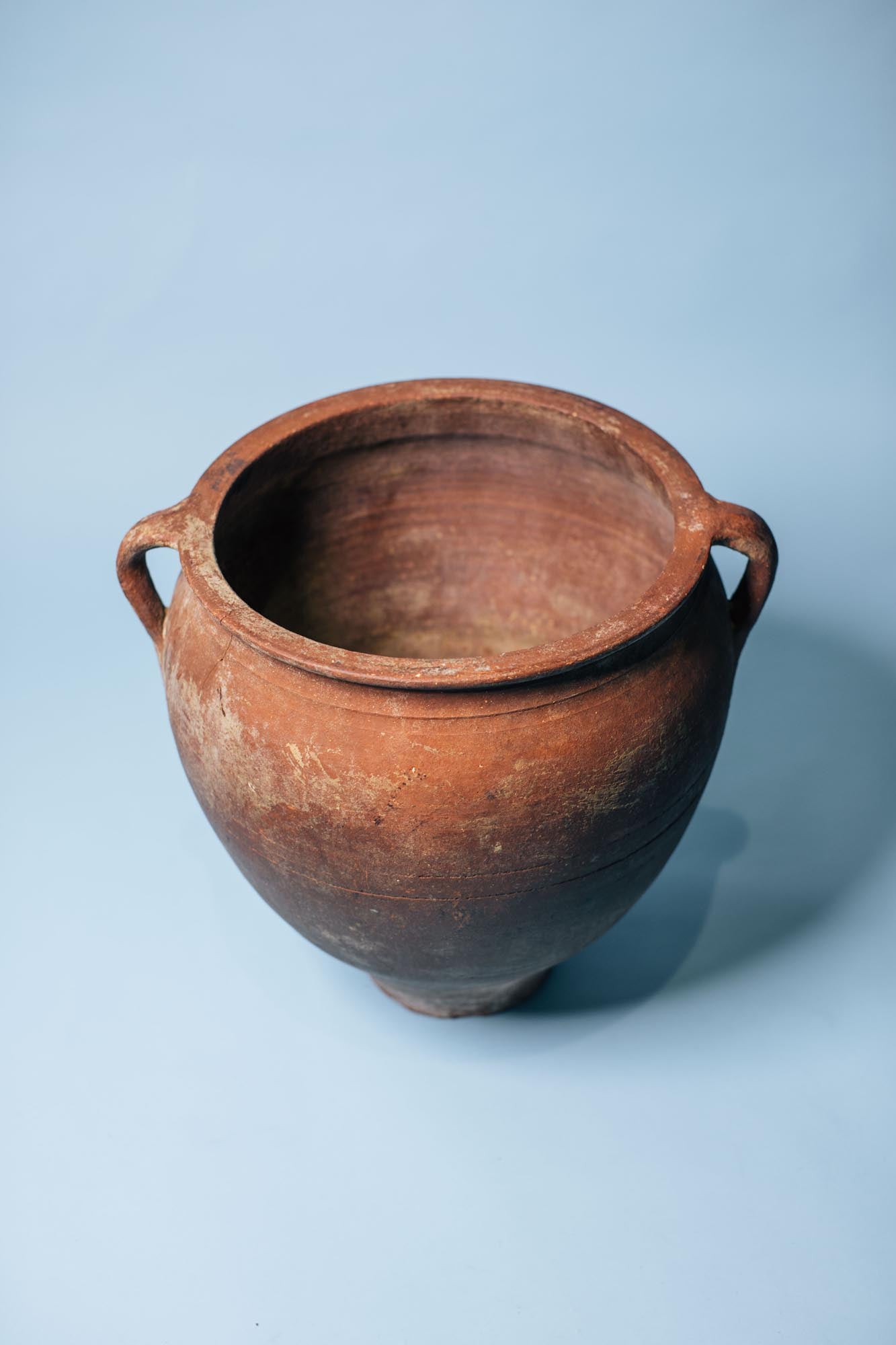 Red Clay Double-Handled Pot
