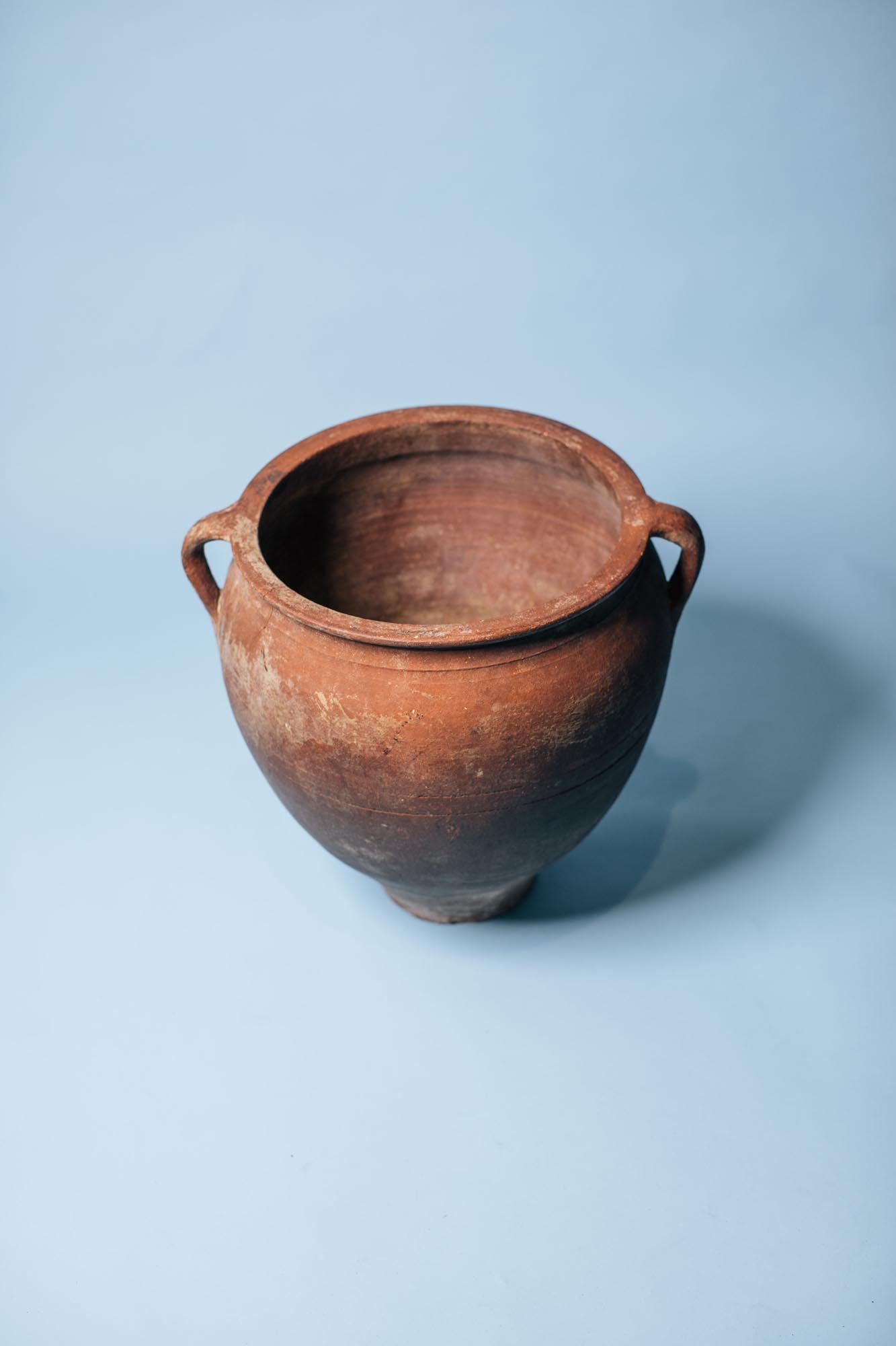 Red Clay Double-Handled Pot