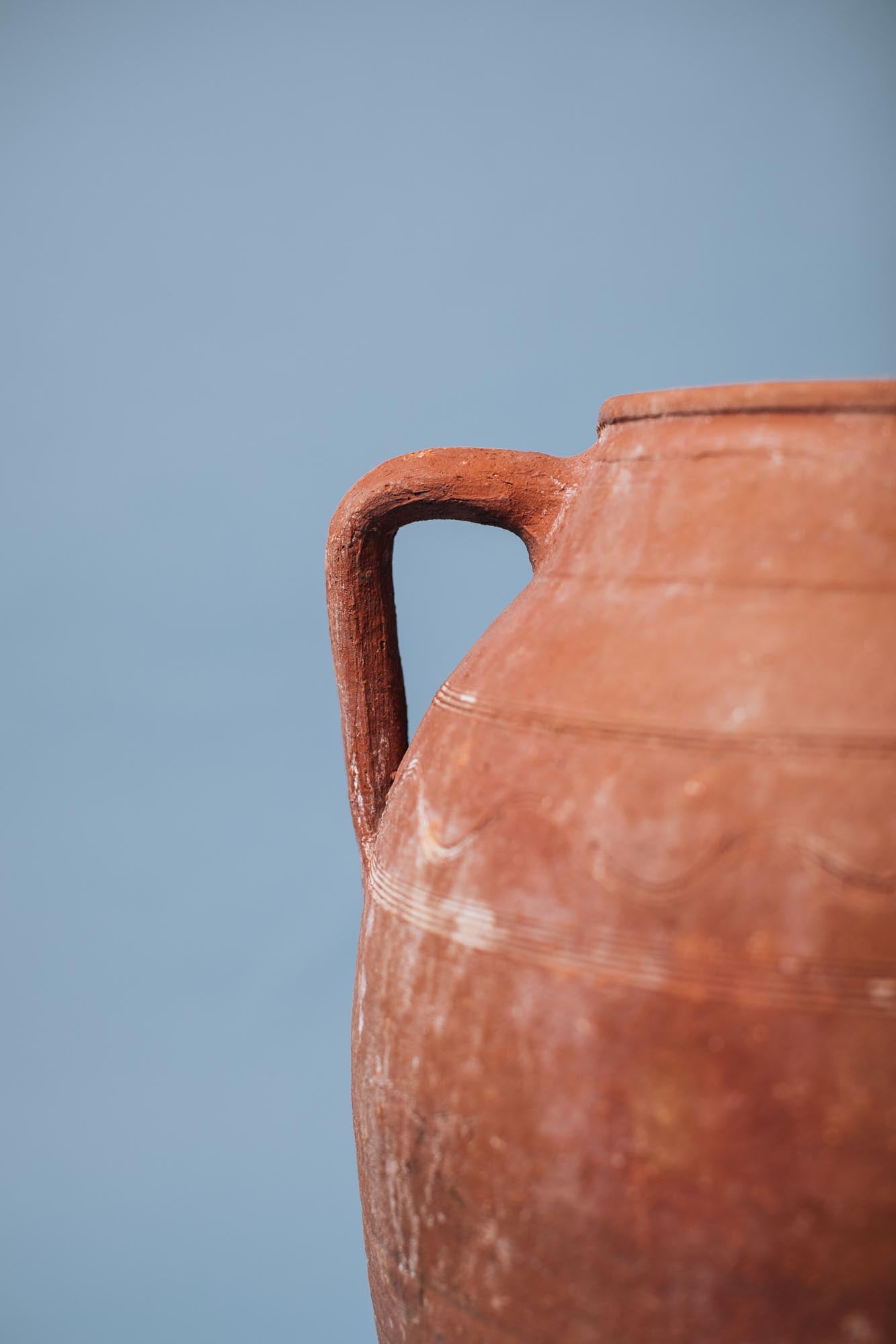 Deep Rust Double-Handled Storage Pot