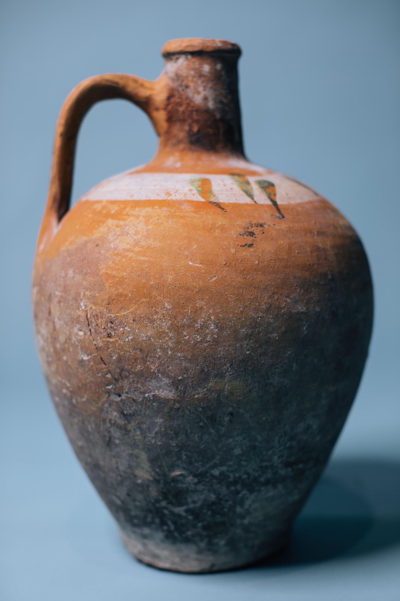 Amber Glazed Terracotta Pitcher