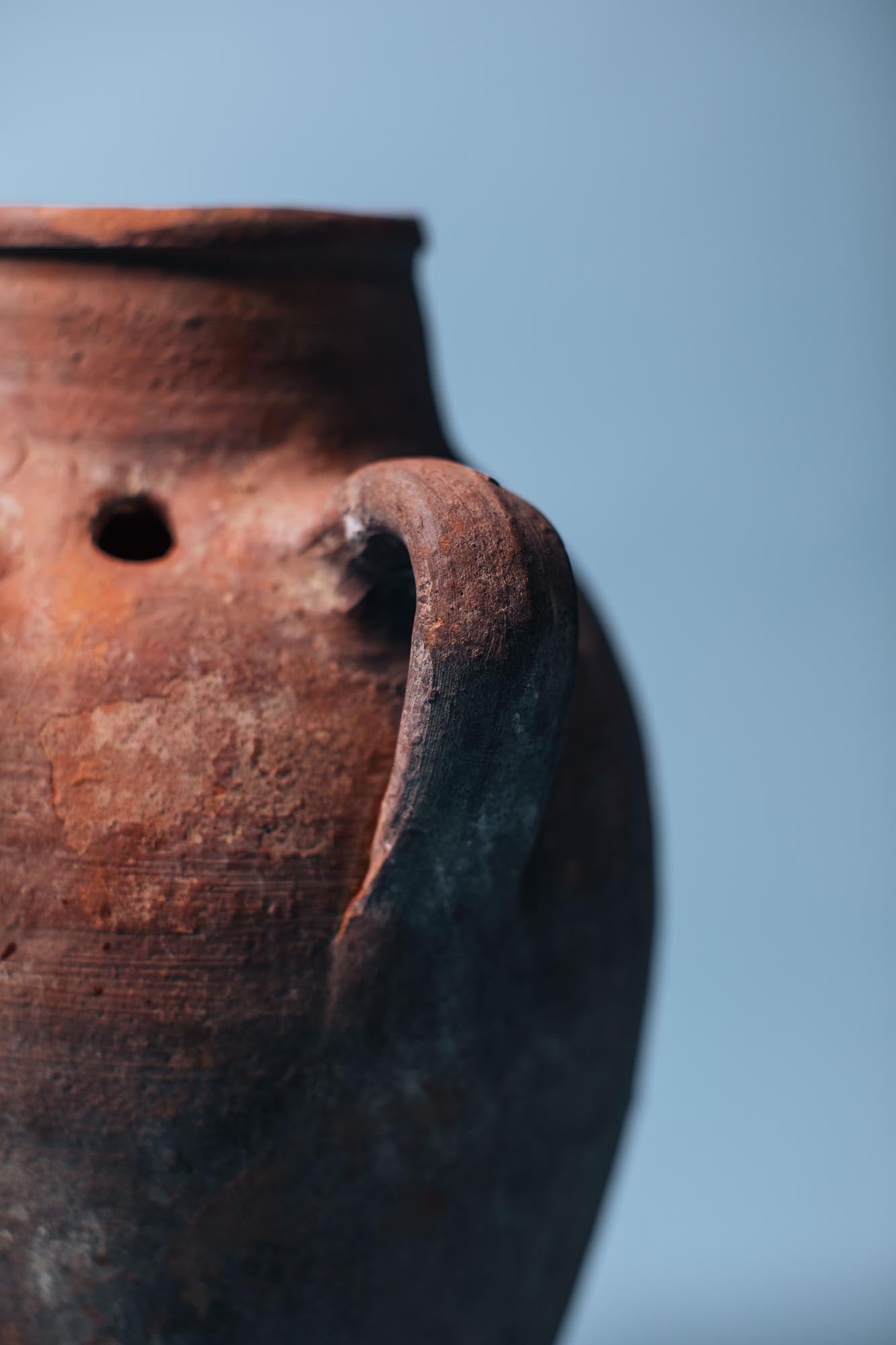 Rust Clay Olive Vessel