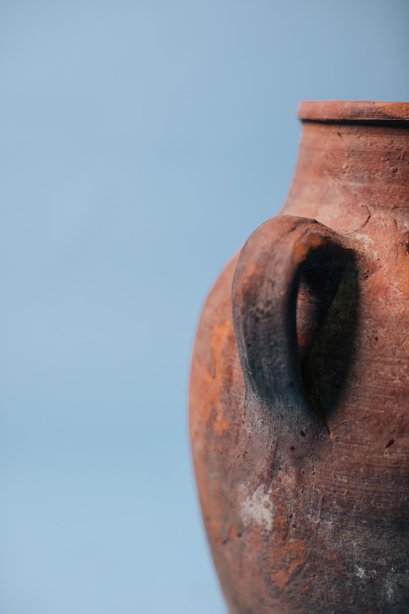 Rust Clay Olive Vessel