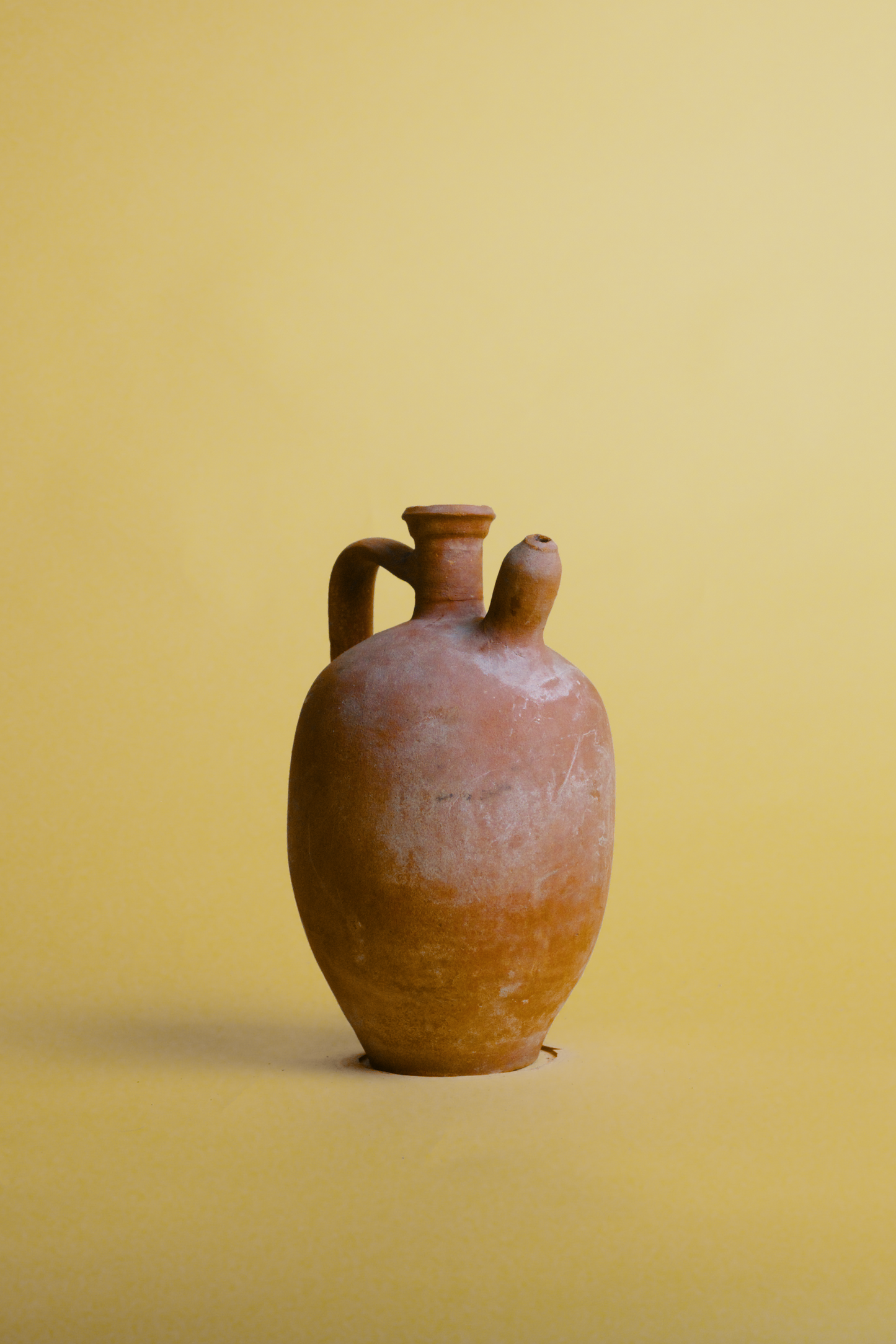 Side Spout Terracotta Oil Jug