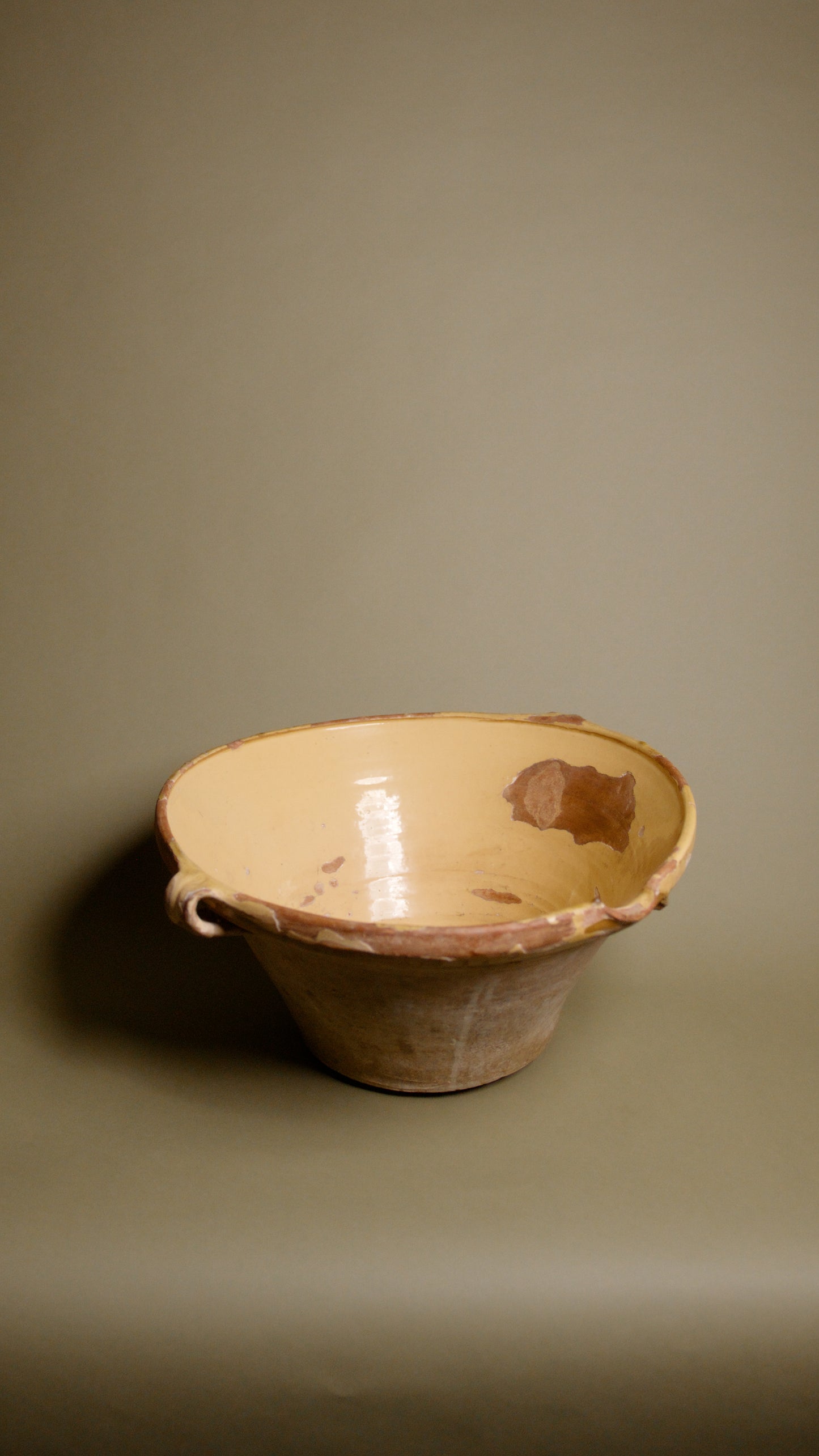 Glazed Vintage French Tian Bowl