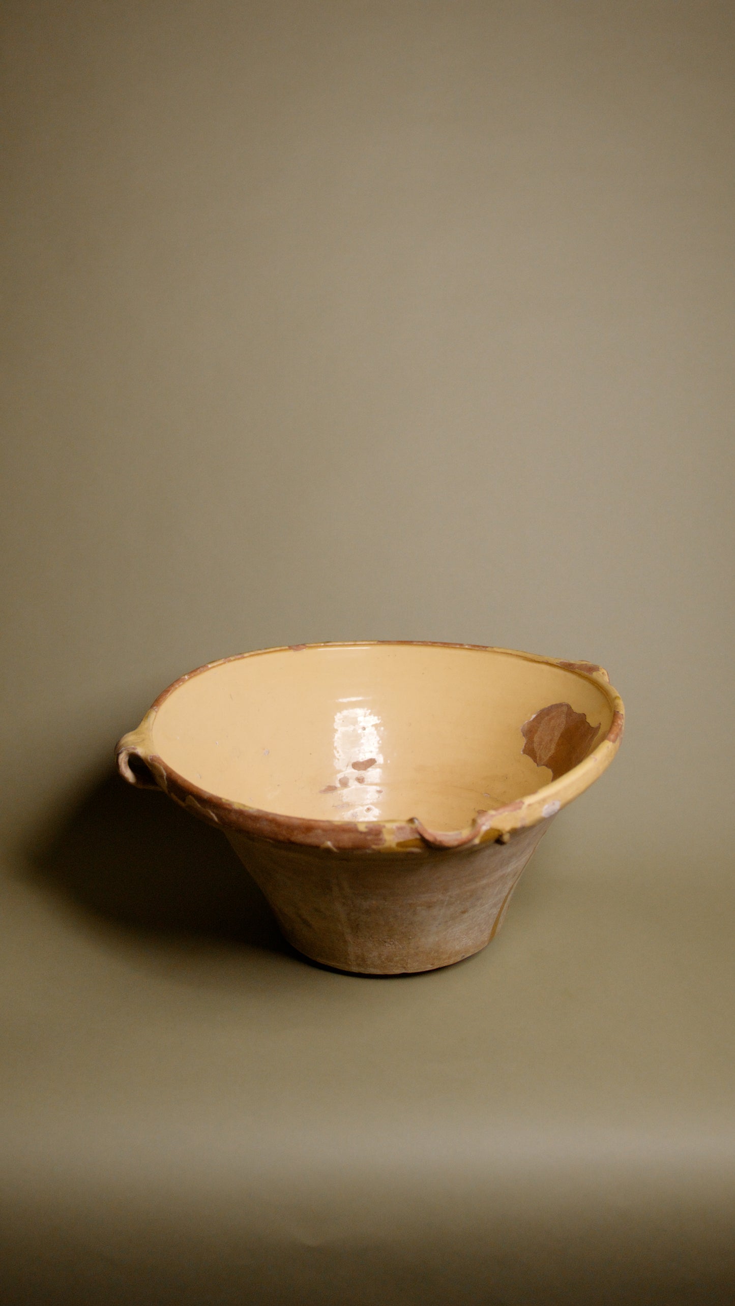 Glazed Vintage French Tian Bowl