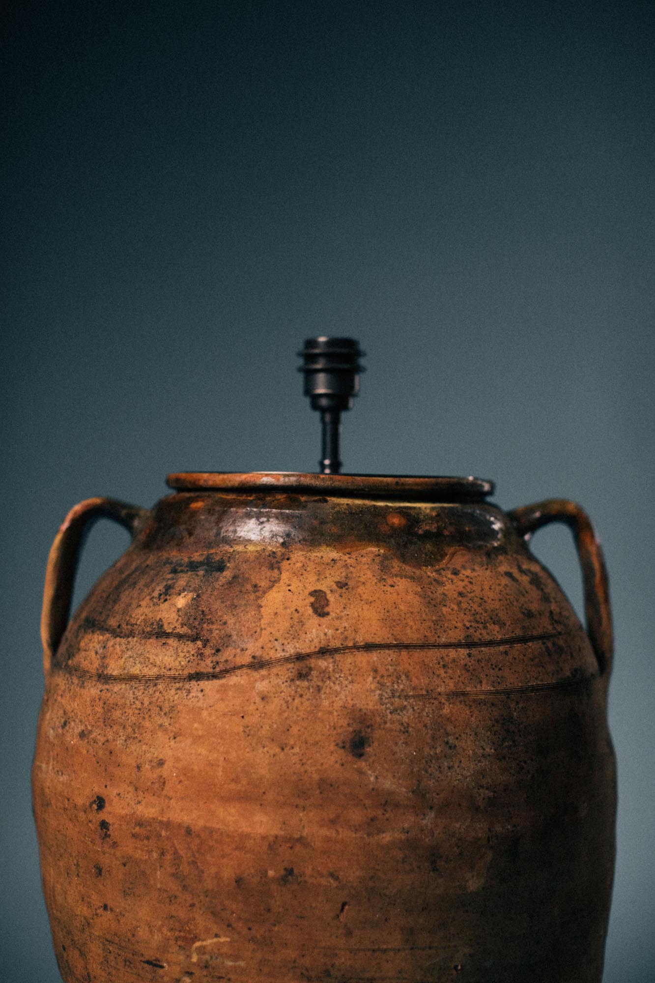 Aegean Glazed Olive Jar Table Lamp