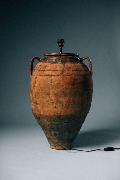Aegean Glazed Olive Jar Table Lamp