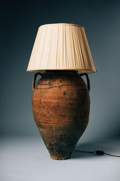 Aegean Glazed Olive Jar Table Lamp
