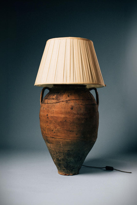 Aegean Glazed Olive Jar Table Lamp