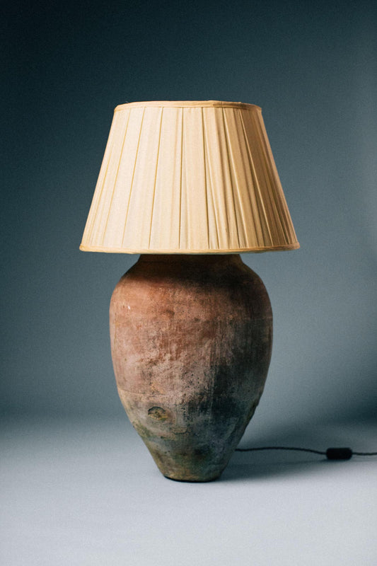 Weathered Clay Urn Table Lamp