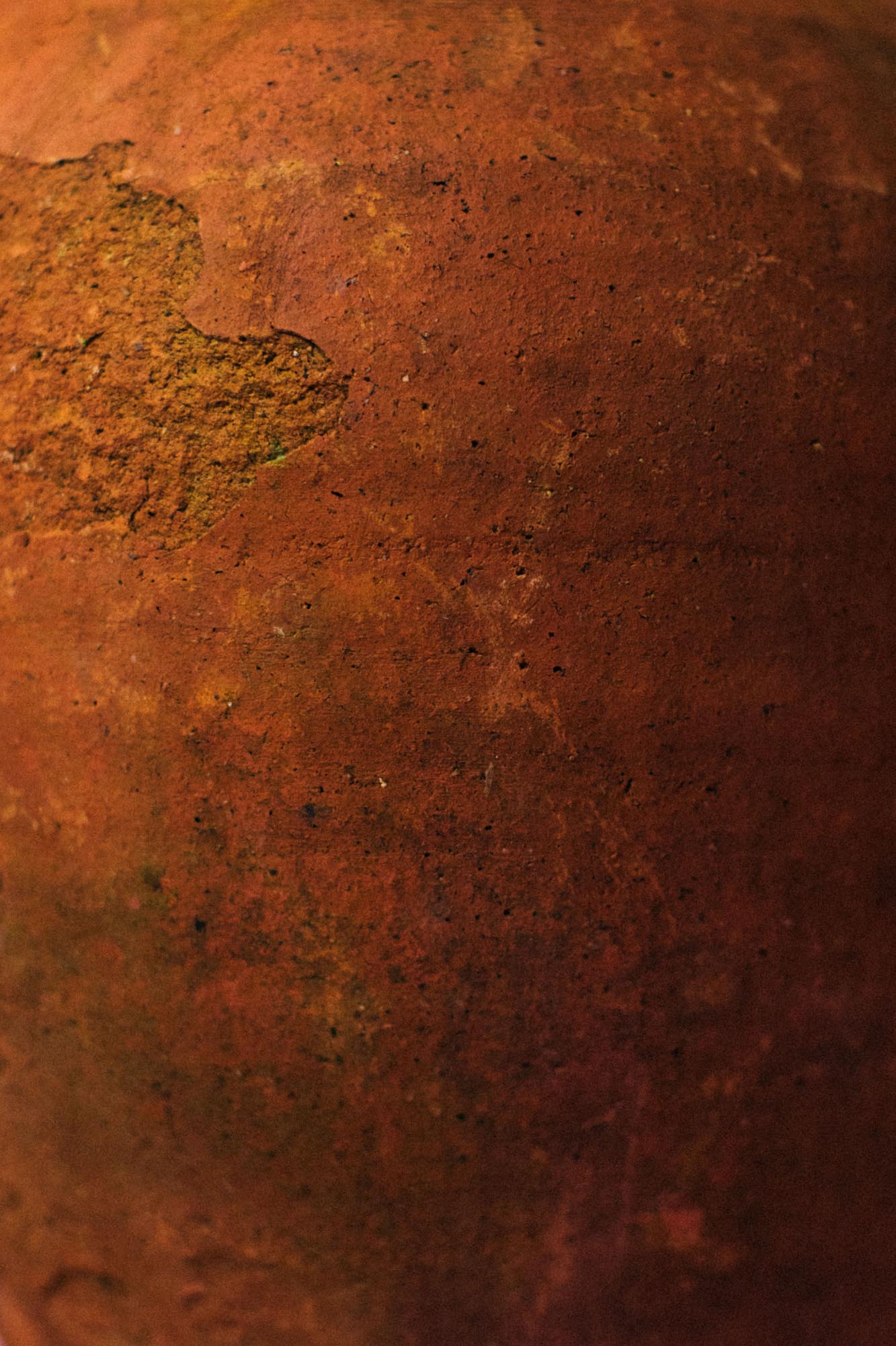 Baked-by-Sun Terracotta Vessel Lamp