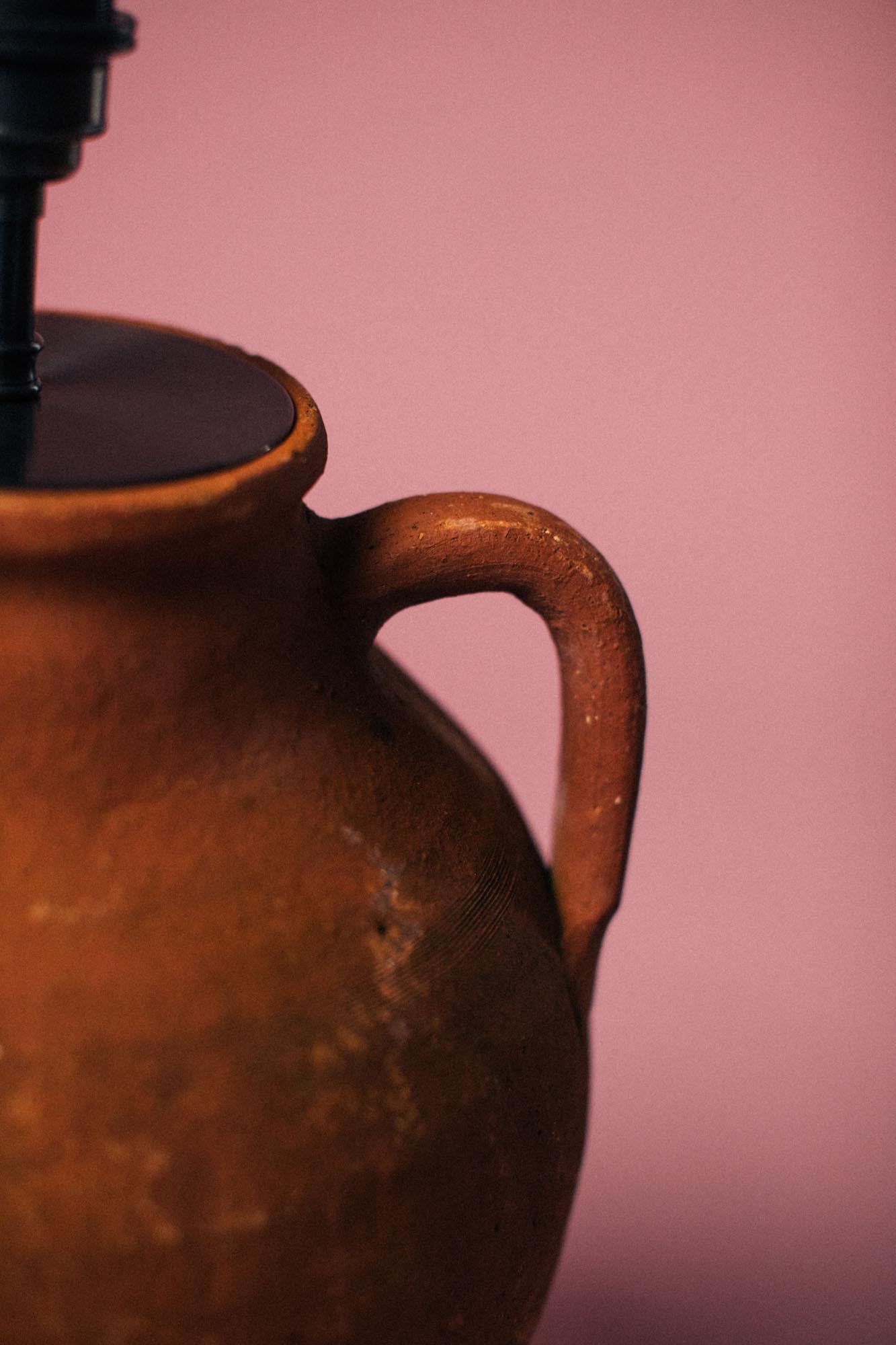 Baked-by-Sun Terracotta Vessel Lamp