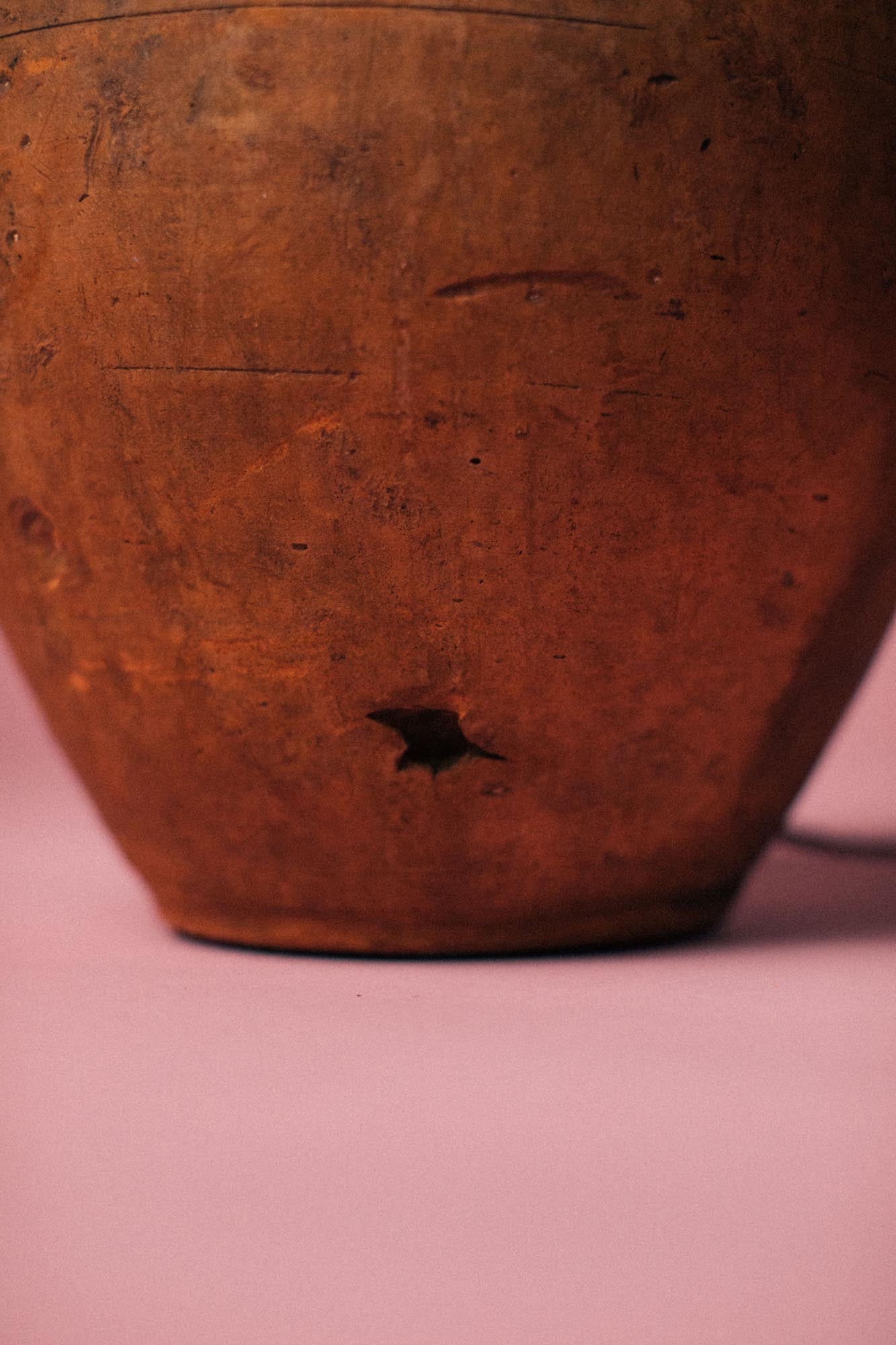 Olive Glaze Collar Terracotta Table Lamp