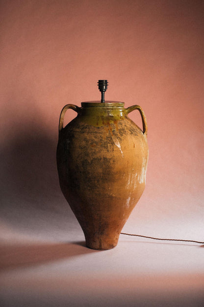 Moss Glaze Statement Lamp