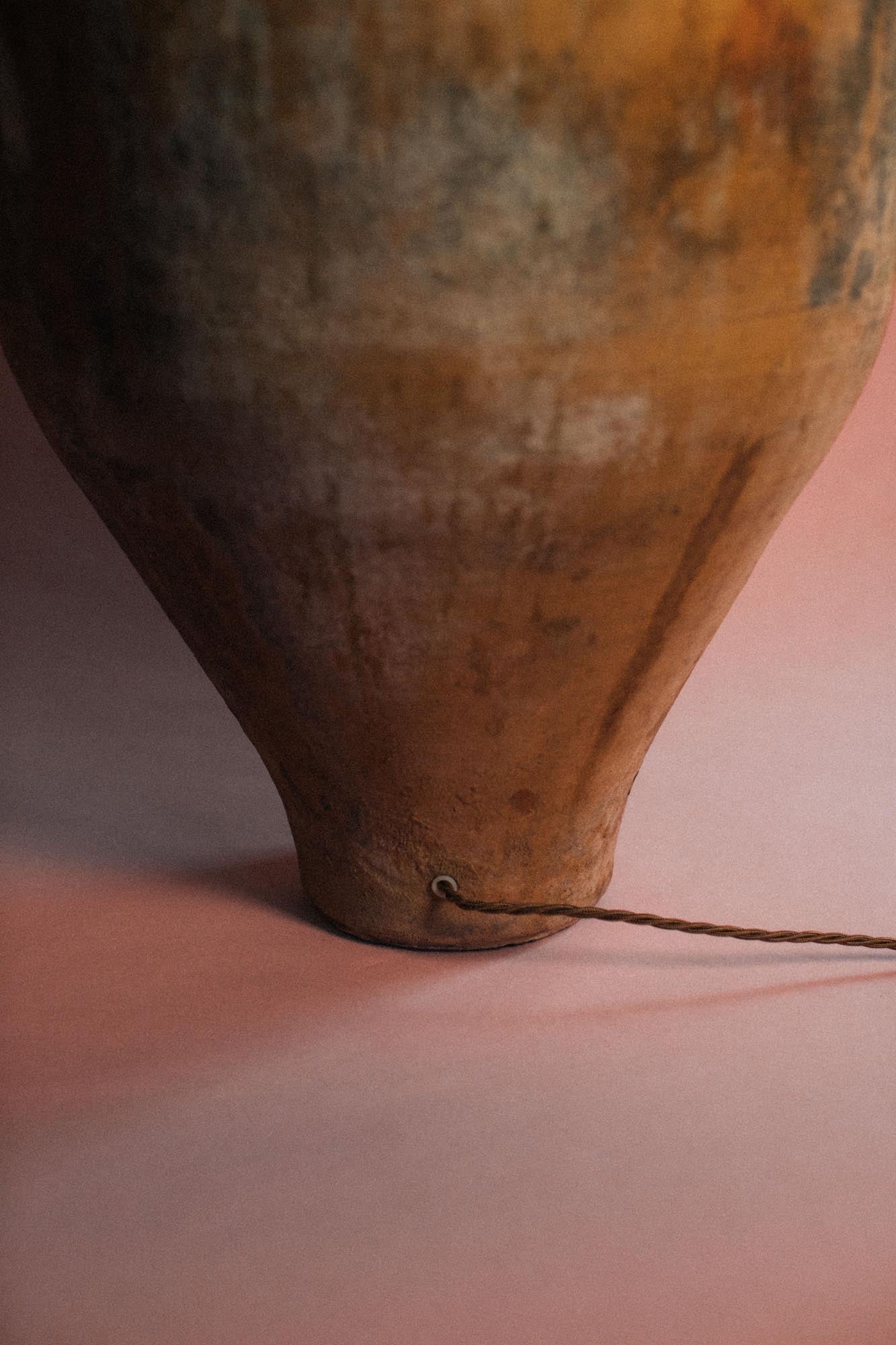 Moss Glaze Statement Lamp