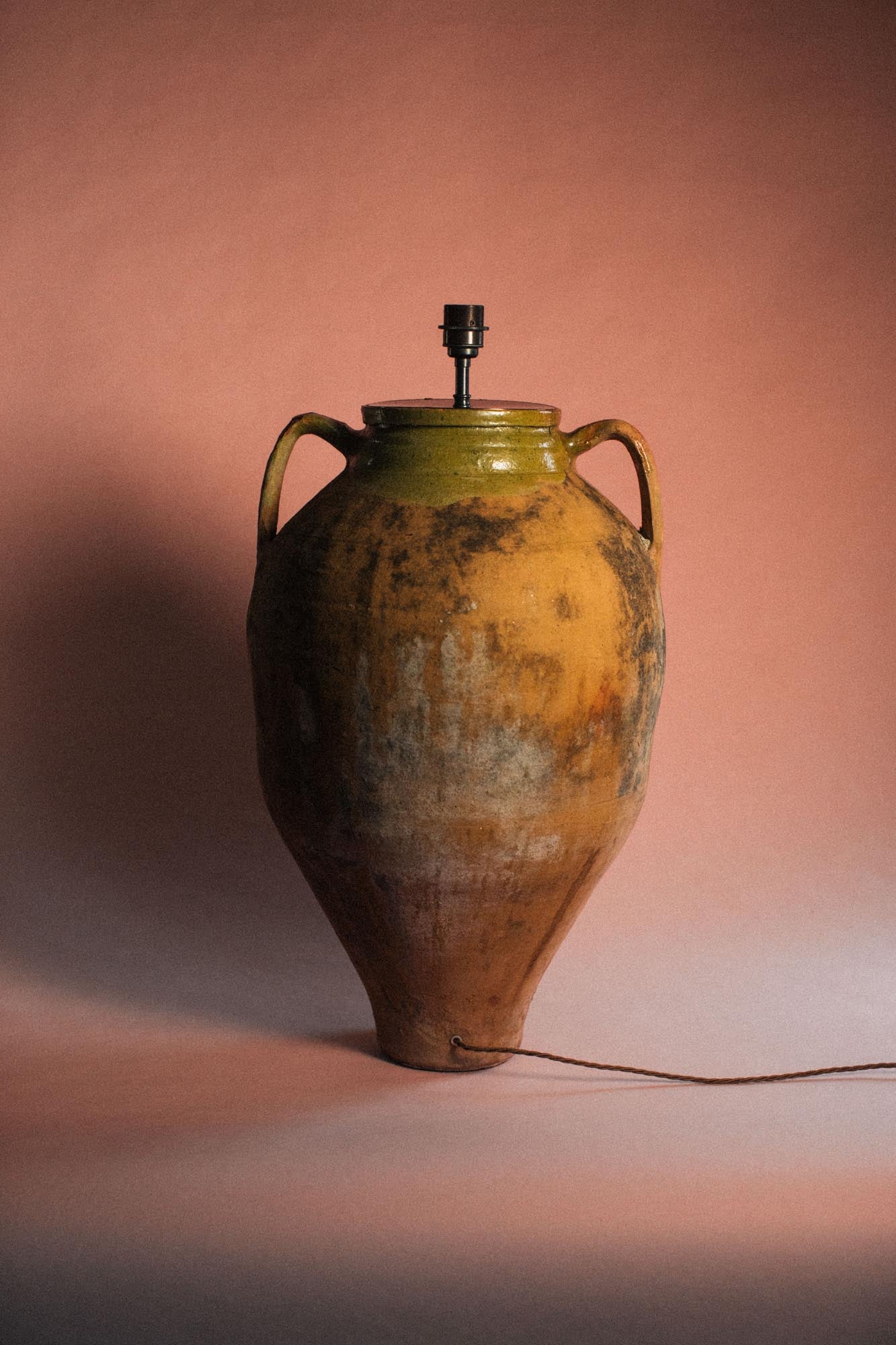 Moss Glaze Statement Lamp